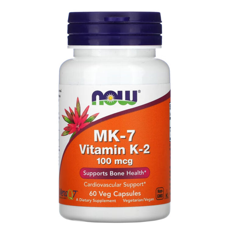 NOW MK-7 Vitamin K-2, 100 мкг, 60 капсул