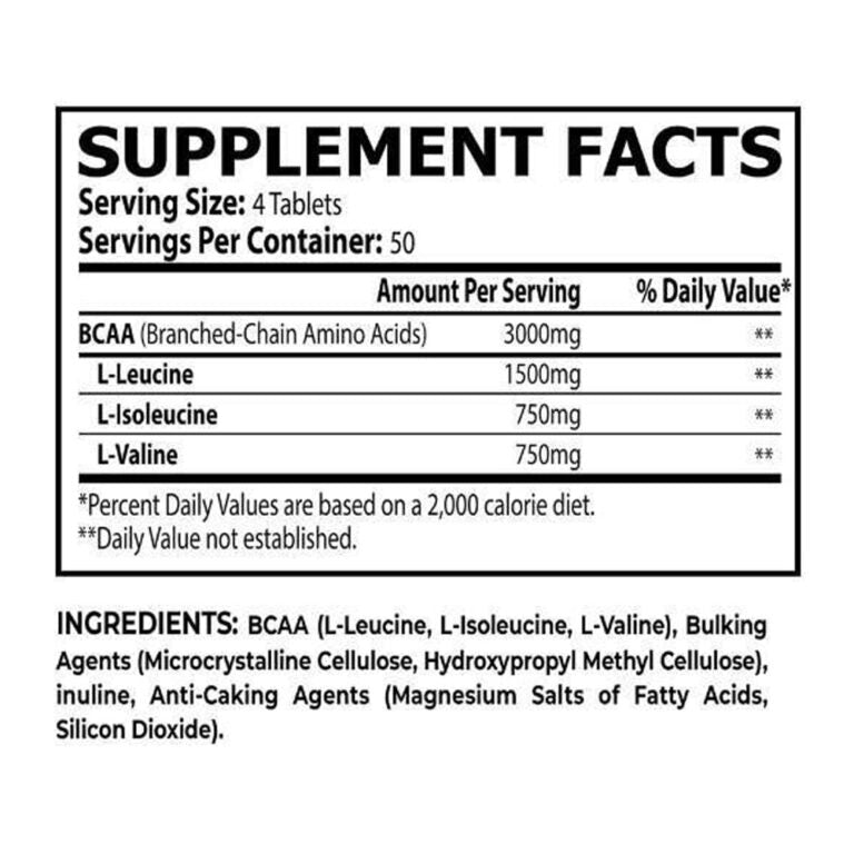Core Champs BCAA 3000, 200 таблеток