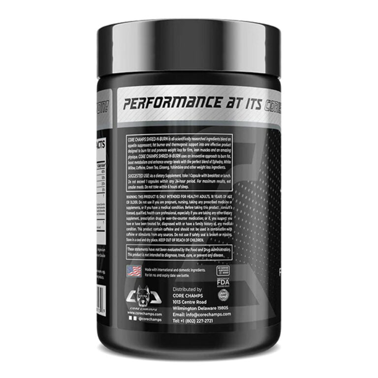 Core Champs Shred N Burn, 120 капсул