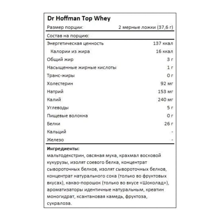 Dr.Hoffman Top Whey, 2.02 кг