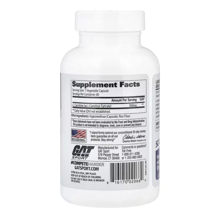 GAT L-карнитин, 60 капсул