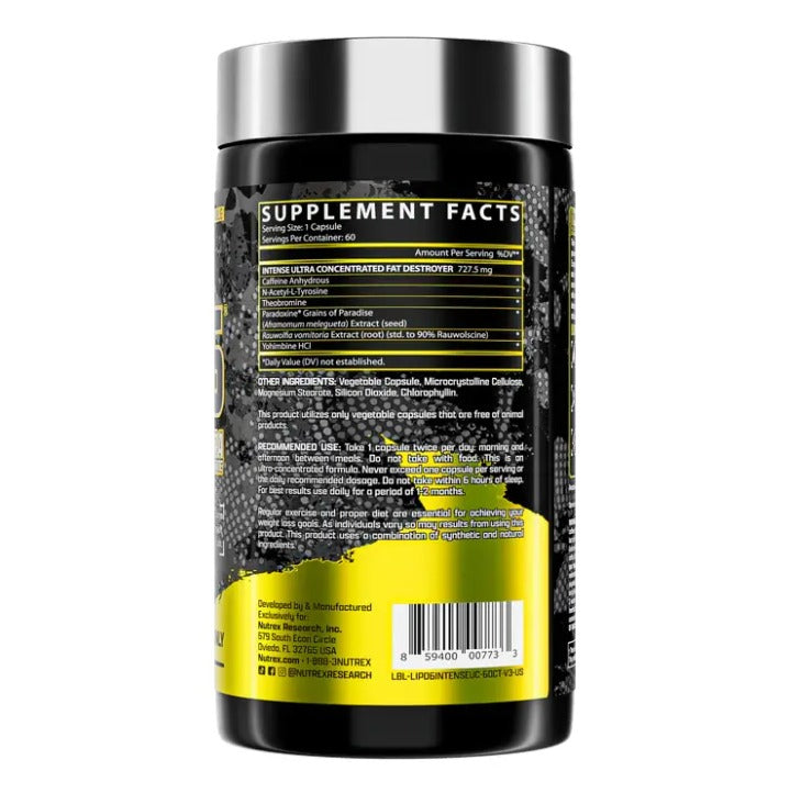 Nutrex Lipo-6 Black U.C Intense, 60 капсул