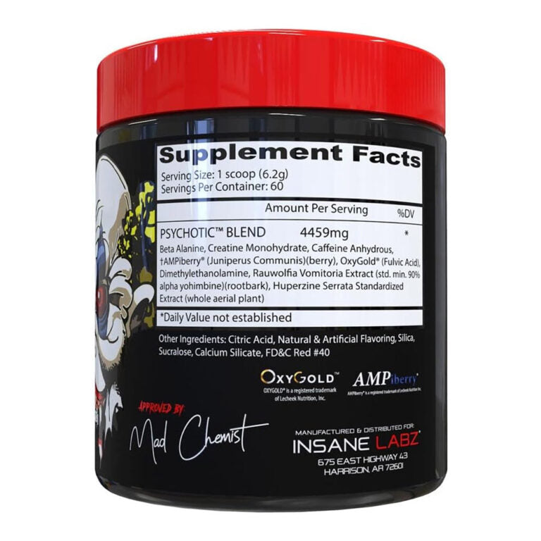Insane Labz Psychotic Red, 60 порций