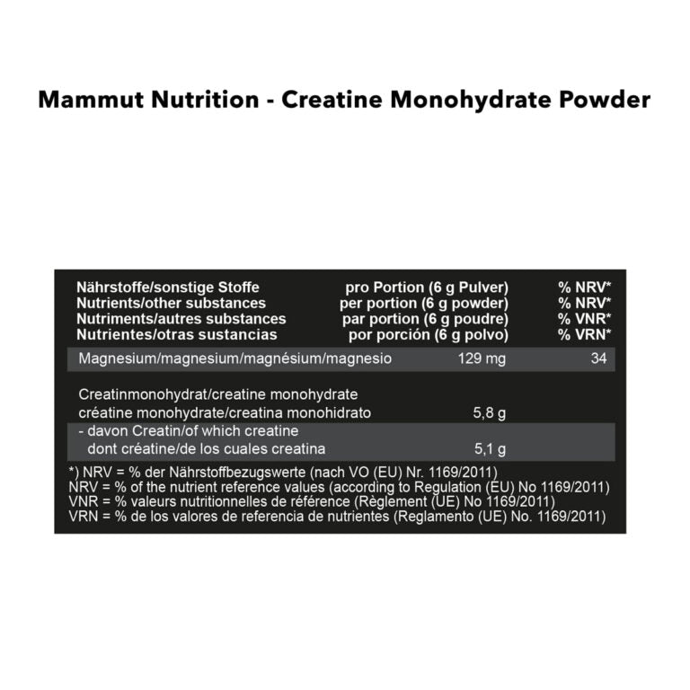 Mammut Creatin Monohydrate, 550 г