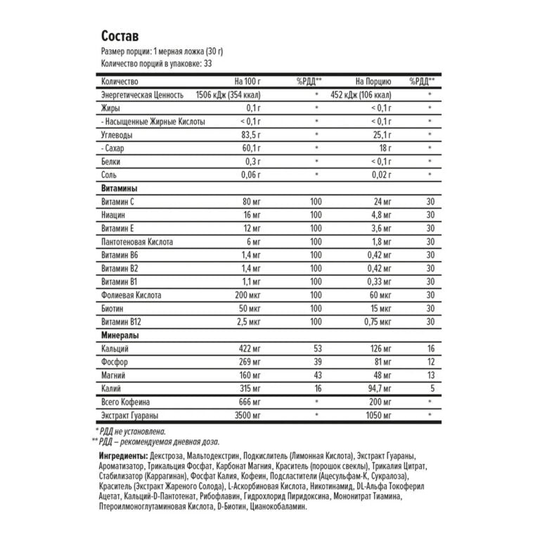 Maxler Black Kick, 34 порций