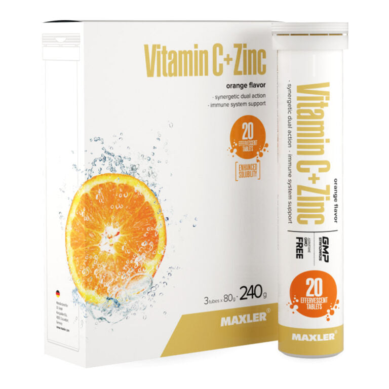 Maxler Vitamin C + Zinc Effervescent Tablets, 20 таблеток