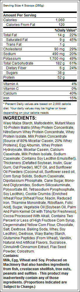 Mutant Mass, 2.27 кг