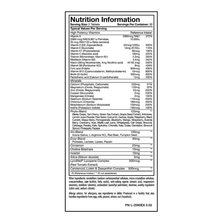 Mutant Multi Vitamin, 60 таблеток
