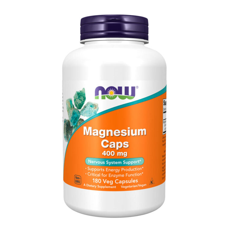 NOW Magnesium Citrate 400мг, 180 капсул