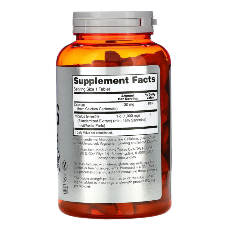 NOW Tribulus 1000 mg, 180 таблеток