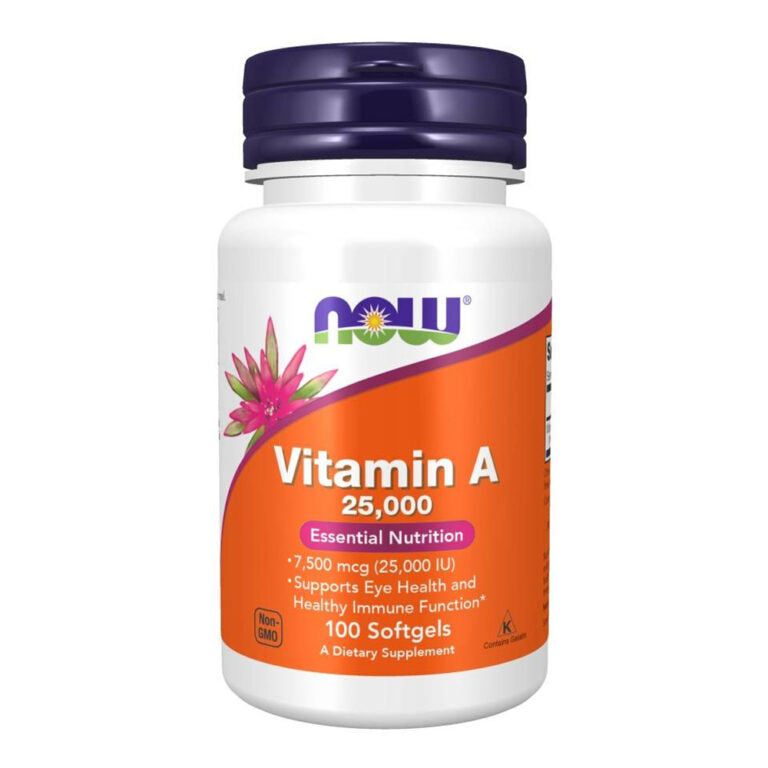 NOW Vitamin A 25,000, 100 капсул
