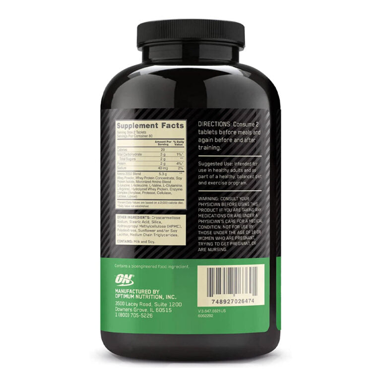 Optimum Nutrition Superior Amino 2222, 160 таблеток