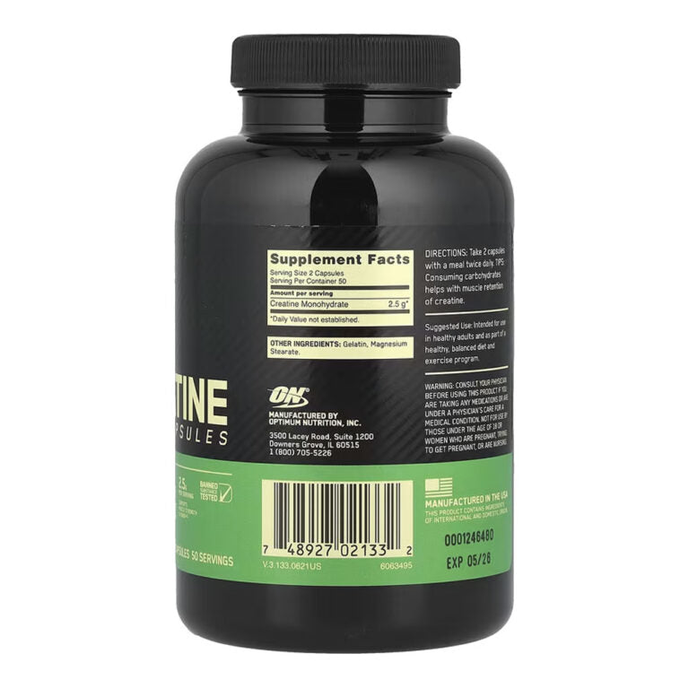 Optimum Nutrition Creatine 2500, 100 капсул